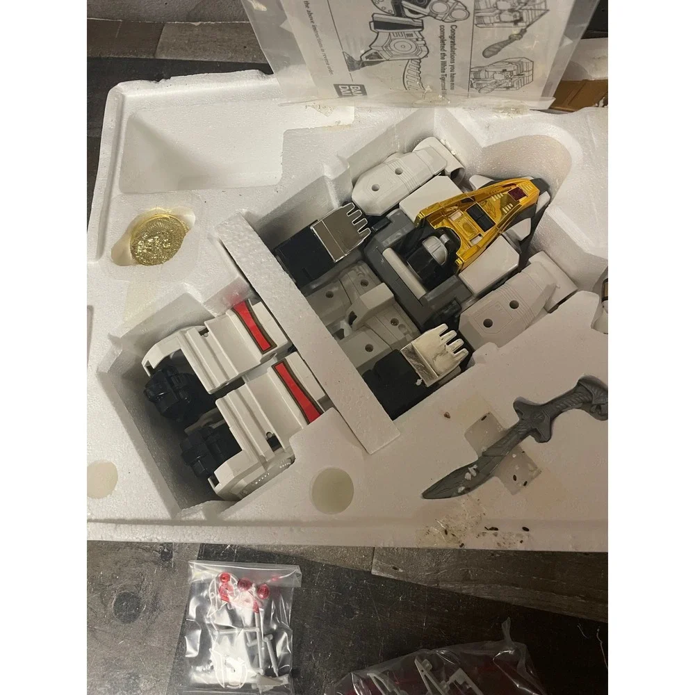 Bandai 1994 Mighty Morphin Power Rangers White Tigerzord White Ranger 2271 Boxed
